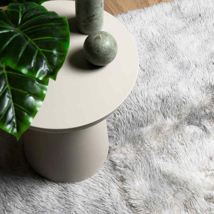 Tappeto Shaggy a Pelo Lungo NAVARRA Grigio Argento 120x170cm