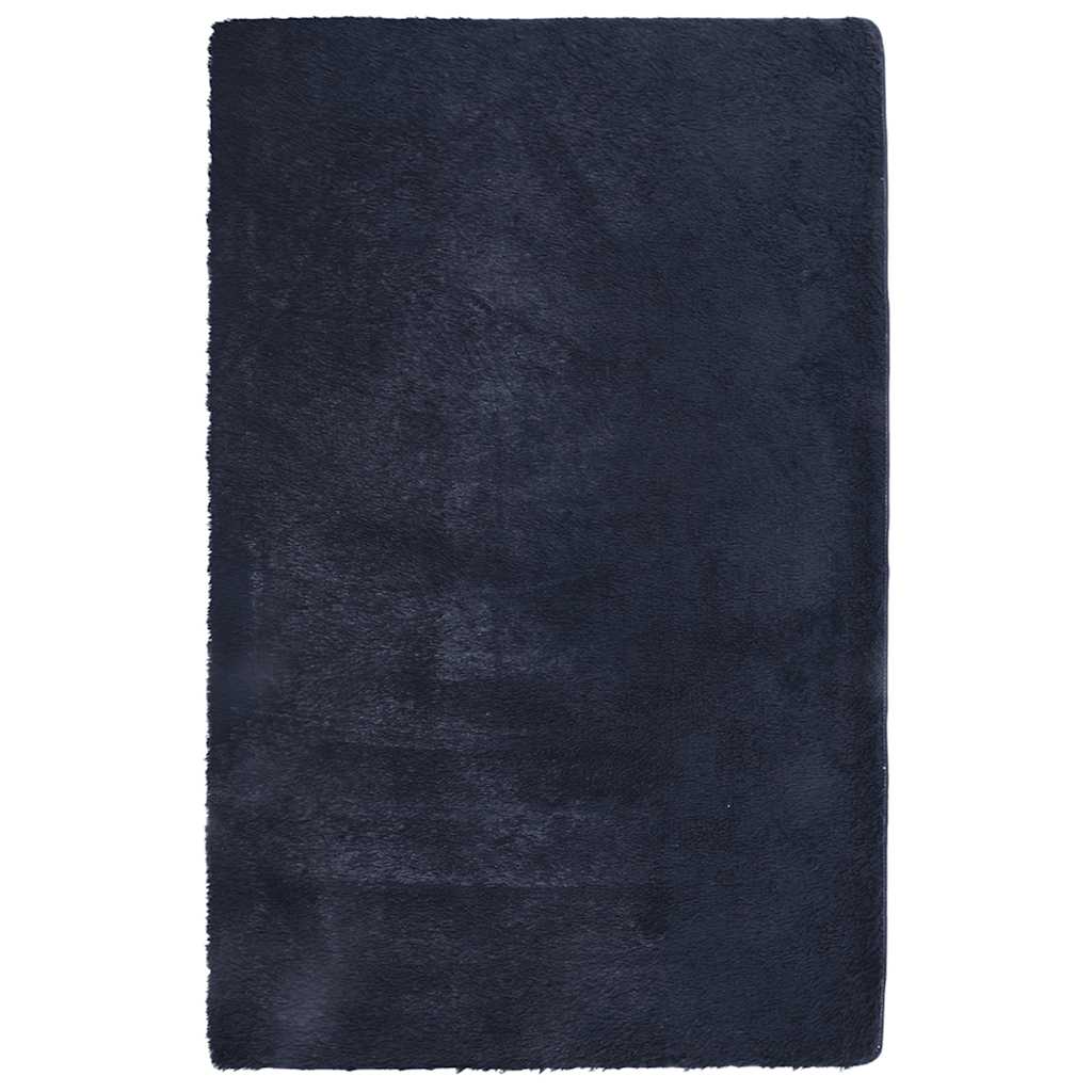 Tappeto Shaggy a Pelo Lungo NAVARRA Blu Marino 130x200 cm 4102835
