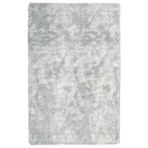 Tappeto Shaggy a Pelo Lungo NAVARRA Grigio Argento 130x200cm 4102836