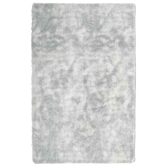 Tappeto Shaggy a Pelo Lungo NAVARRA Grigio Argento 130x200cm