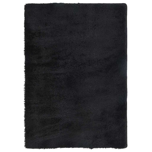 vidaXL Tappeto Shaggy a Pelo Lungo NAVARRA Nero 160x230 cm poliestere