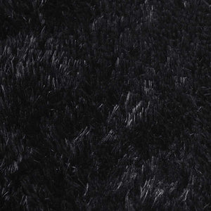 Tappeto Shaggy a Pelo Lungo Nero 160x230 cm in poliestere 4102838