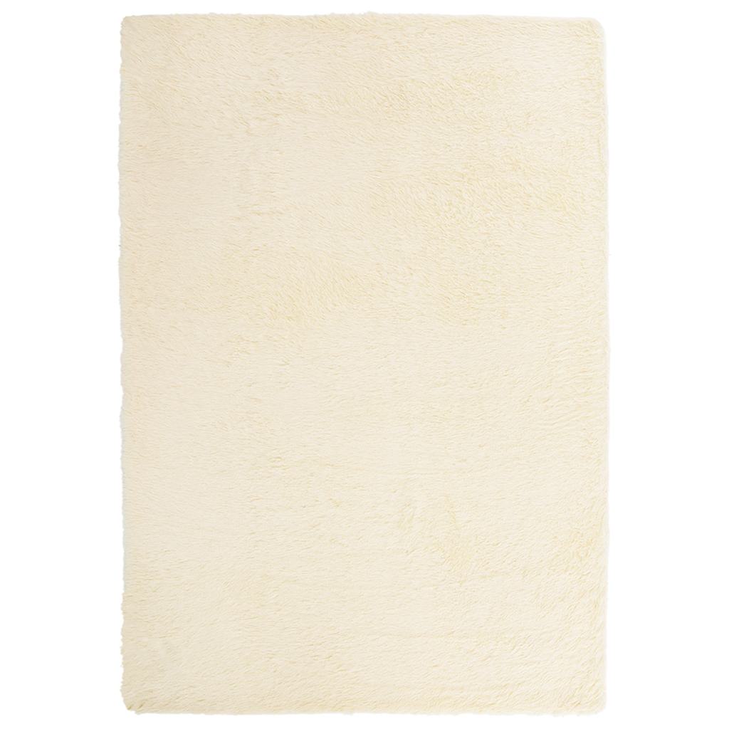 vidaXL Tappeto Shaggy a Pelo Lungo NAVARRA Crema 160x230 cm poliestere