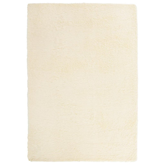 vidaXL Tappeto Shaggy a Pelo Lungo NAVARRA Crema 160x230 cm poliestere
