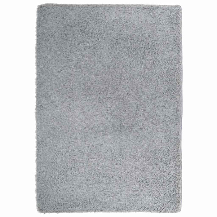 Tappeto Shaggy a Pelo Lungo NAVARRA Grigio Chiaro 160x230 cm 4102842