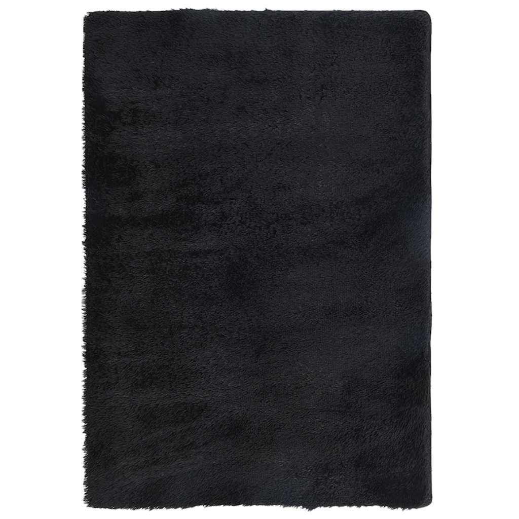 vidaXL Tappeto Shaggy a Pelo Lungo NAVARRA Nero 200x290 cm poliestere