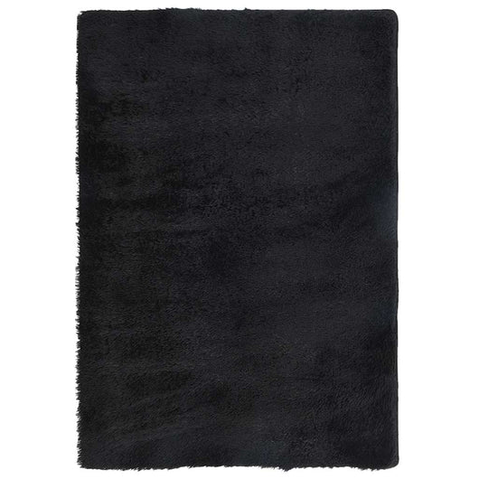 Tappeto Shaggy a Pelo Lungo NAVARRA Nero 200x290 cm poliestere 4102846
