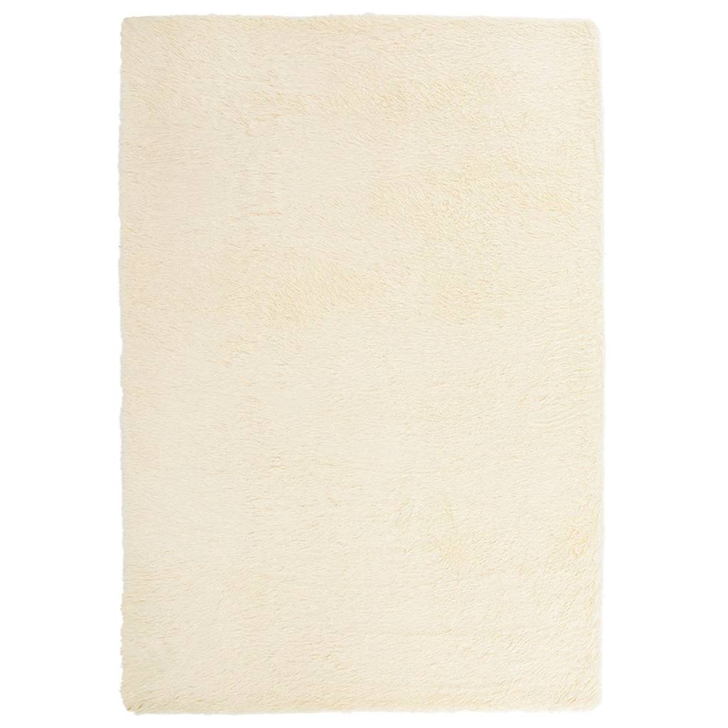 vidaXL Tappeto Shaggy a Pelo Lungo NAVARRA Crema 200x290 cm poliestere