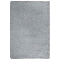 Tappeto Shaggy a Pelo Lungo NAVARRA Grigio Argento 200x290cm 4102852