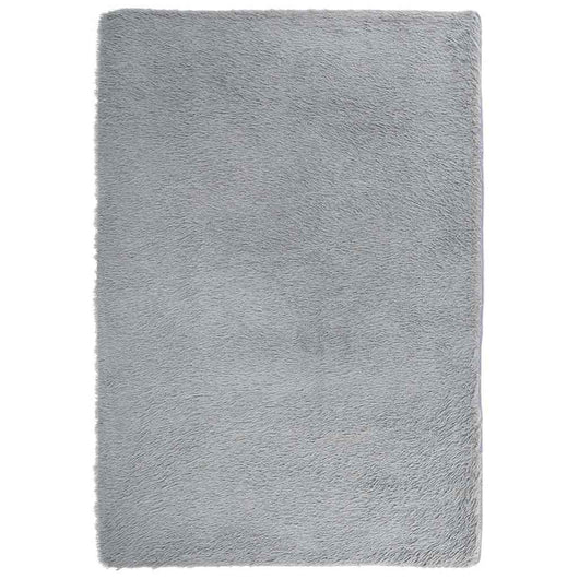 Tappeto Shaggy a Pelo Lungo NAVARRA Grigio Argento 200x290cm 4102852