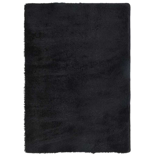 Tappeto Shaggy a Pelo Lungo NAVARRA Nero 240x340 cm poliestere