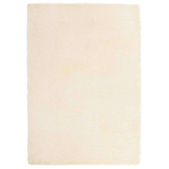 Tappeto Shaggy a Pelo Lungo NAVARRA Crema 240x340 cm poliestere