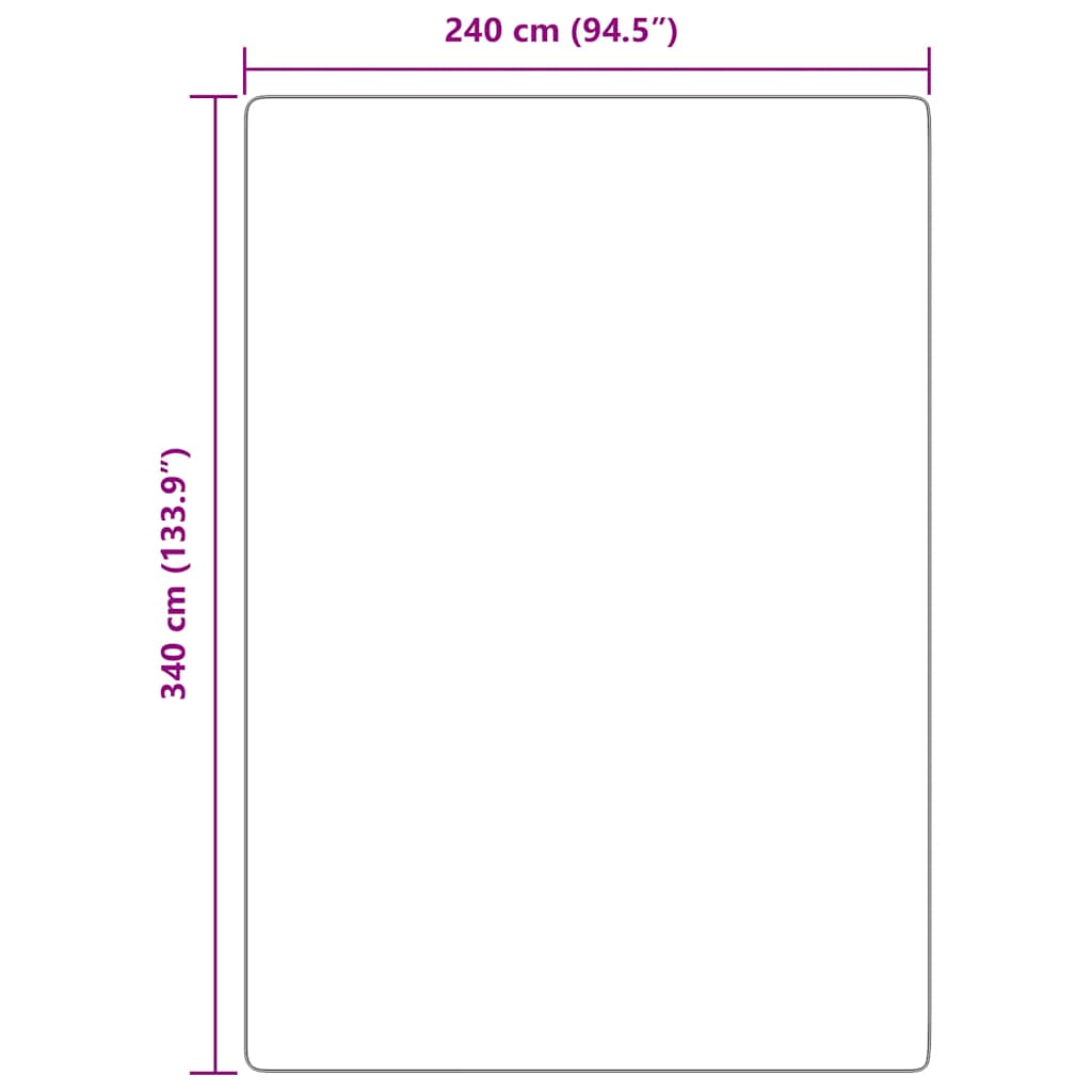 Tappeto Shaggy a Pelo Lungo NAVARRA Crema 240x340 cm poliestere