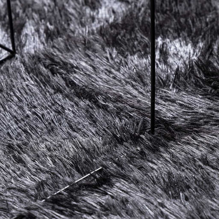 Tappeto Shaggy a Pelo Lungo NAVARRA Grigio Scuro 240x340 cm 4102856