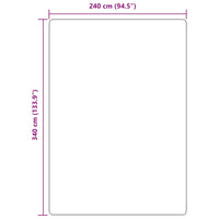 Tappeto Shaggy a Pelo Lungo NAVARRA Grigio Scuro 240x340 cm 4102856