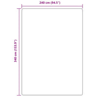 Tappeto Shaggy a Pelo Lungo NAVARRA Rosa Antico 240x340 cm