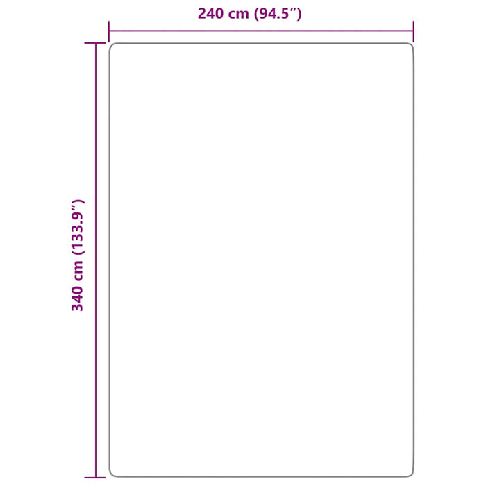 Tappeto Shaggy a Pelo Lungo NAVARRA Rosa Antico 240x340 cm