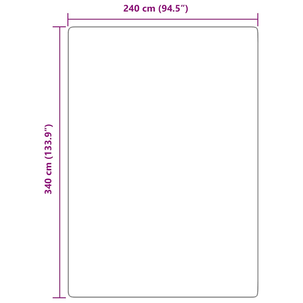 vidaXL Tappeto Shaggy a Pelo Lungo NAVARRA Grigio Chiaro 240x340 cm