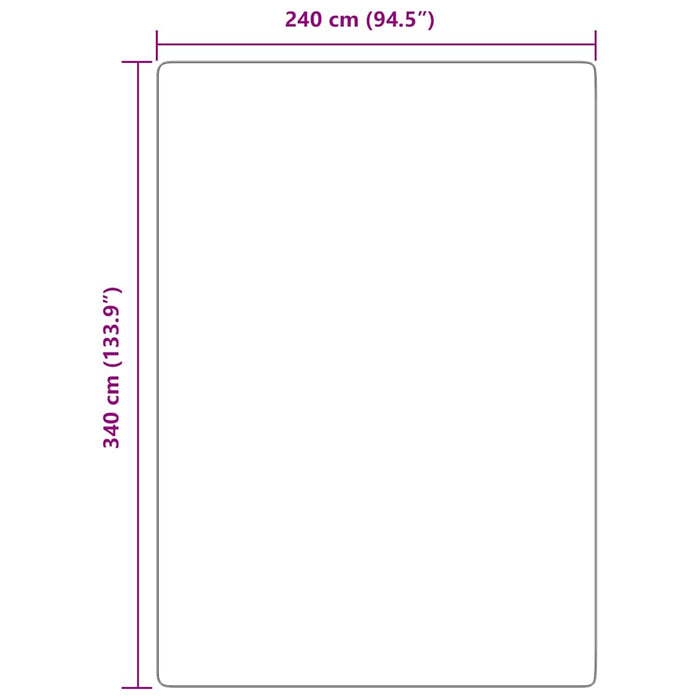 vidaXL Tappeto Shaggy a Pelo Lungo NAVARRA Grigio Chiaro 240x340 cm