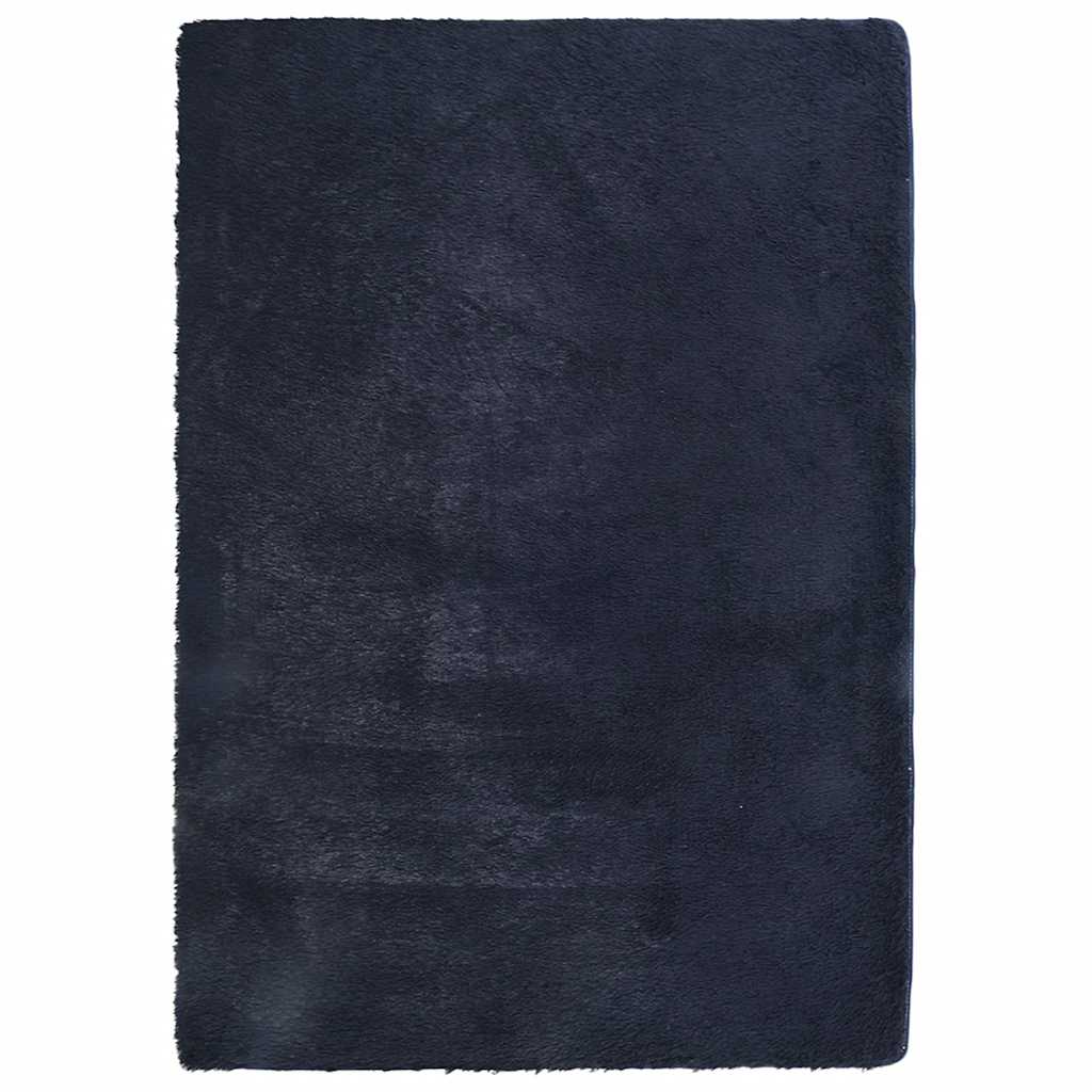 Tappeto Shaggy a Pelo Lungo NAVARRA Blu Marino 240x340 cm 4102859