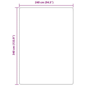 vidaXL Tappeto Shaggy a Pelo Lungo NAVARRA Blu Marino 240x340 cm