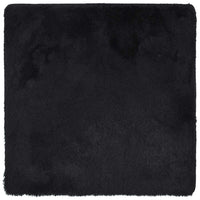 Tappeto Shaggy a Pelo Lungo NAVARRA Nero 120x120 cm poliestere
