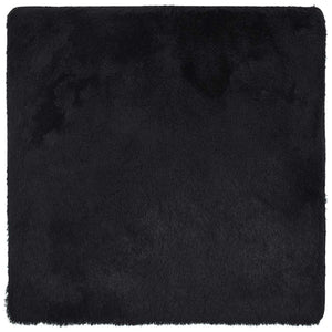 Tappeto Shaggy a Pelo Lungo NAVARRA Nero 120x120 cm poliestere 4102862