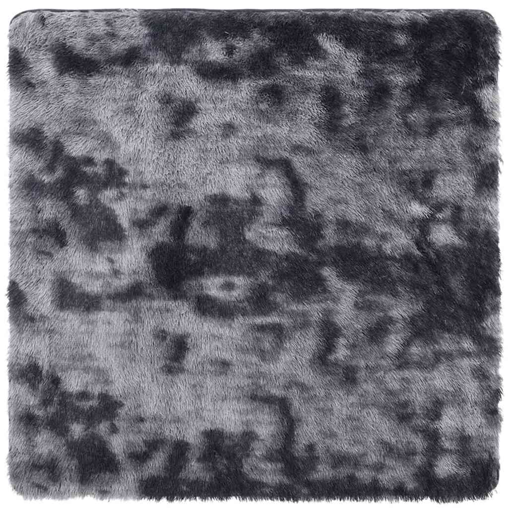 vidaXL Tappeto Shaggy a Pelo Lungo NAVARRA Grigio Scuro 120x120 cm