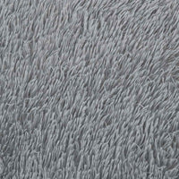 vidaXL Tappeto Shaggy a Pelo Lungo NAVARRA Grigio Chiaro 120x120 cm