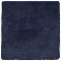 vidaXL Tappeto Shaggy a Pelo Lungo NAVARRA Blu Marino 120x120 cm
