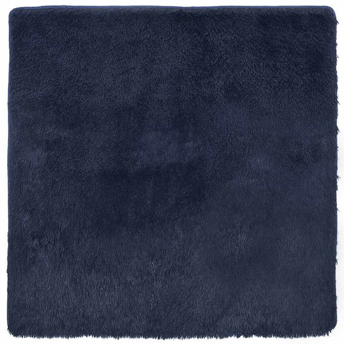 vidaXL Tappeto Shaggy a Pelo Lungo NAVARRA Blu Marino 120x120 cm