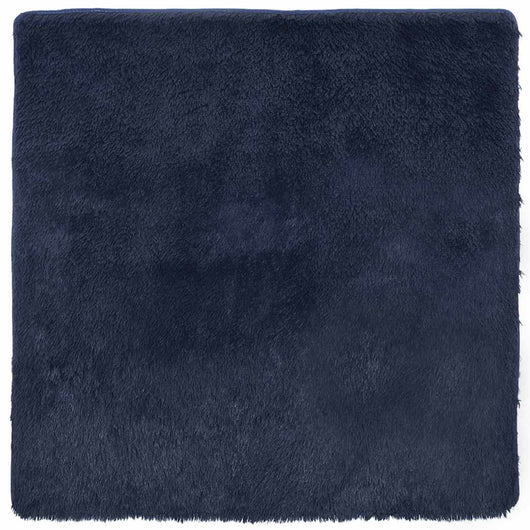 Tappeto Shaggy a Pelo Lungo NAVARRA Blu Marino 120x120 cm 4102867