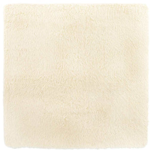 Tappeto Shaggy a Pelo Lungo NAVARRA Crema 160x160 cm poliestere 4102871