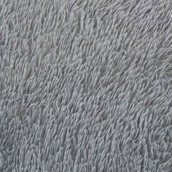 Tappeto Shaggy a Pelo Lungo NAVARRA Grigio Chiaro 160x160 cm