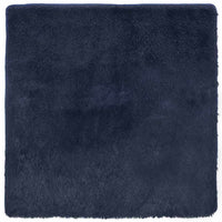 Tappeto Shaggy a Pelo Lungo NAVARRA Blu Marino 160x160 cm 4102875