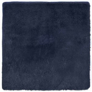 Tappeto Shaggy a Pelo Lungo NAVARRA Blu Marino 160x160 cm 4102875