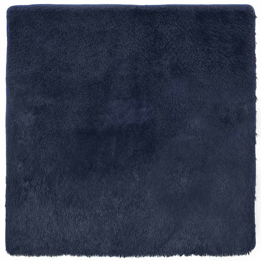 Tappeto Shaggy a Pelo Lungo NAVARRA Blu Marino 160x160 cm