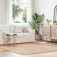 Tappeto Shaggy a Pelo Lungo NAVARRA Beige 200x200 cm poliestere 4102877