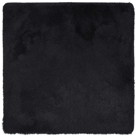 Tappeto Shaggy a Pelo Lungo NAVARRA Nero 200x200 cm poliestere 4102878