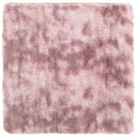 Tappeto Shaggy a Pelo Lungo NAVARRA Rosa Antico 200x200cm