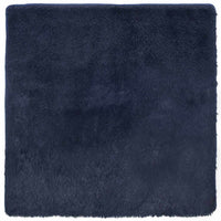 Tappeto Shaggy a Pelo Lungo NAVARRA Blu Marino 200x200 cm 4102883