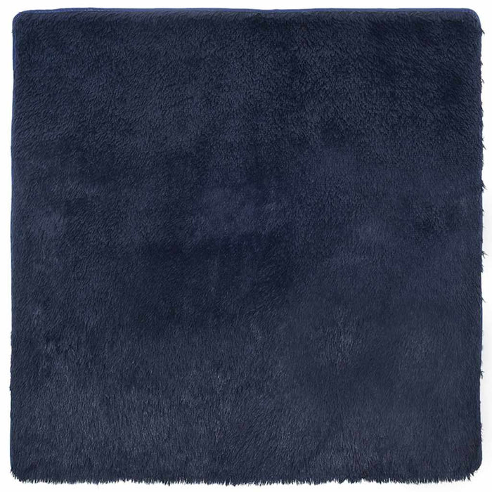 Tappeto Shaggy a Pelo Lungo NAVARRA Blu Marino 200x200 cm 4102883