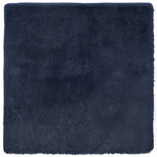 Tappeto Shaggy a Pelo Lungo NAVARRA Blu Marino 200x200 cm