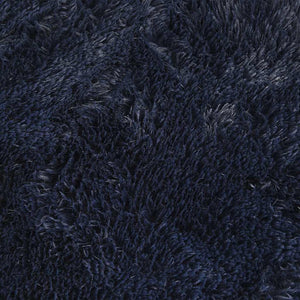 Tappeto Shaggy a Pelo Lungo NAVARRA Blu Marino 200x200 cm 4102883