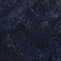 Tappeto Shaggy a Pelo Lungo NAVARRA Blu Marino 200x200 cm
