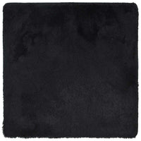 Tappeto Shaggy a Pelo Lungo Nero 240x240 cm in poliestere 4102886