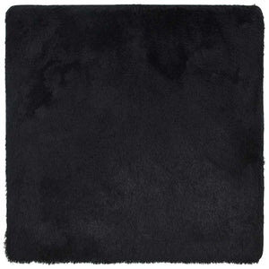 Tappeto Shaggy a Pelo Lungo Nero 240x240 cm in poliestere 4102886