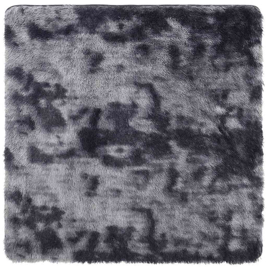 Tappeto Shaggy a Pelo Lungo NAVARRA Grigio Scuro 240x240 cm 4102888