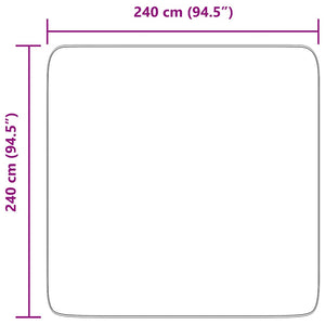 Tappeto Shaggy a Pelo Lungo NAVARRA Rosa Antico 240x240cm