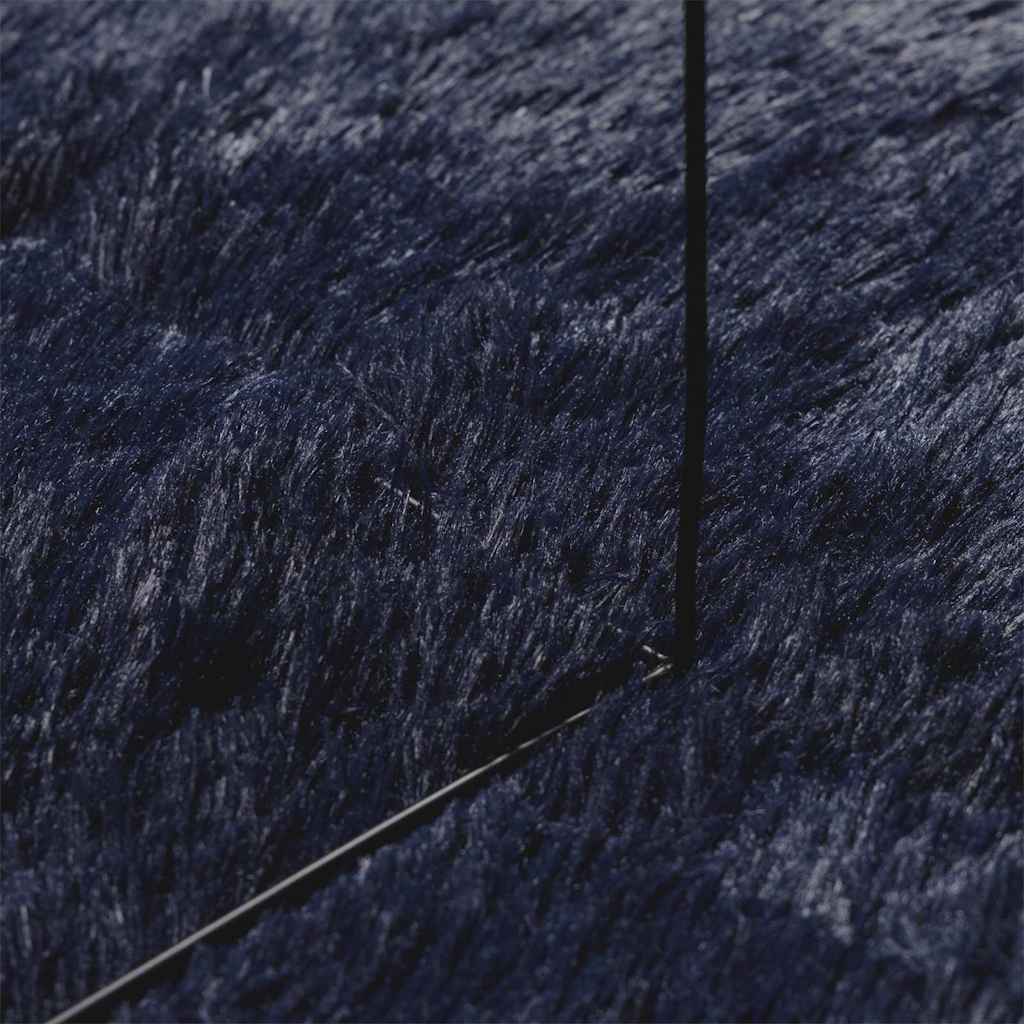 vidaXL Tappeto Shaggy a Pelo Lungo NAVARRA Blu Marino 240x240 cm